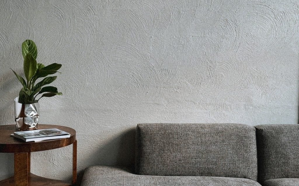sofa, side table, aesthetic, wall, texture, room